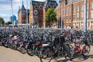 Amsterdam, bikes, the Netherlands