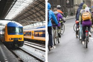 train, bike, travel