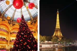 eiffeltower, christmas, Paris