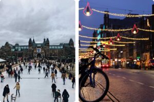 ice skating, amsterdam