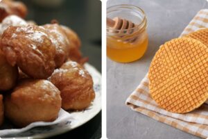 oliebollen, stroopwafel