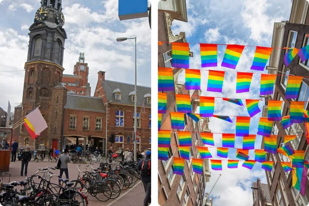 gay flags in amsterdam, hidden gems amsterdam