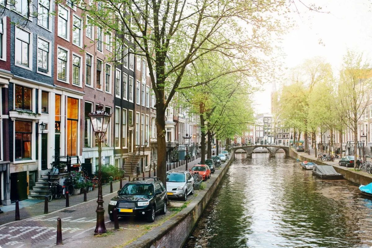 canal and houses amsterdam