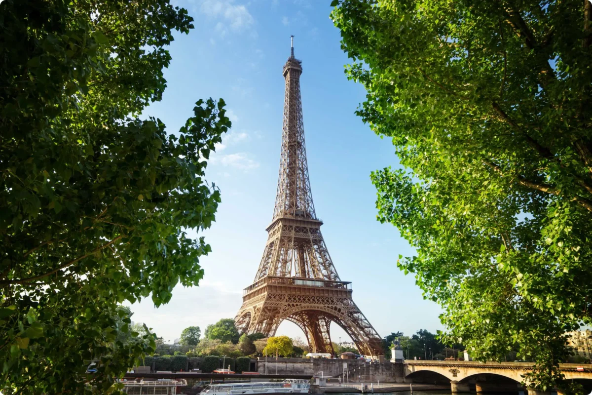 the eiffel tower in paris